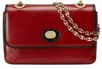 Gucci Marina Shoulder Bag In Hibiscus Red