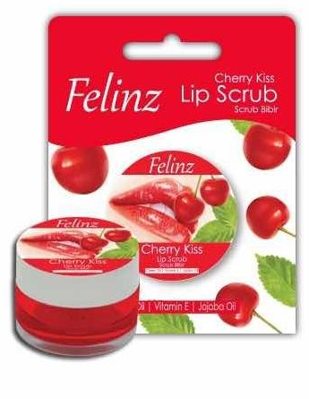 10. Felinz Lip Scrub Cherry Kiss