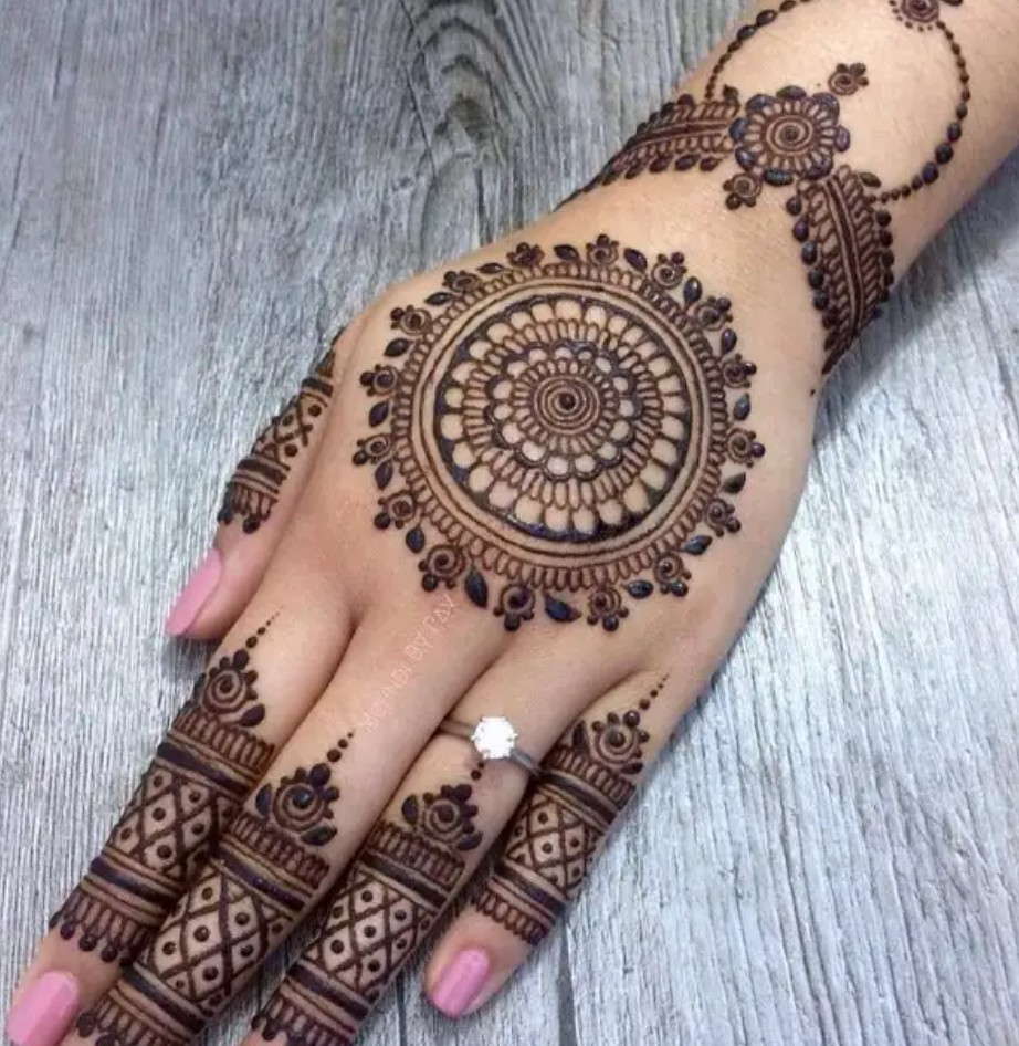 7. Desain Henna Mandala